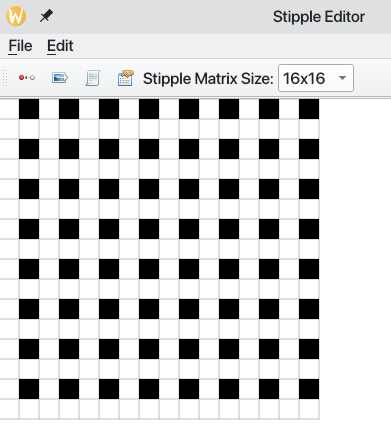 Revolution EDA stipple editor